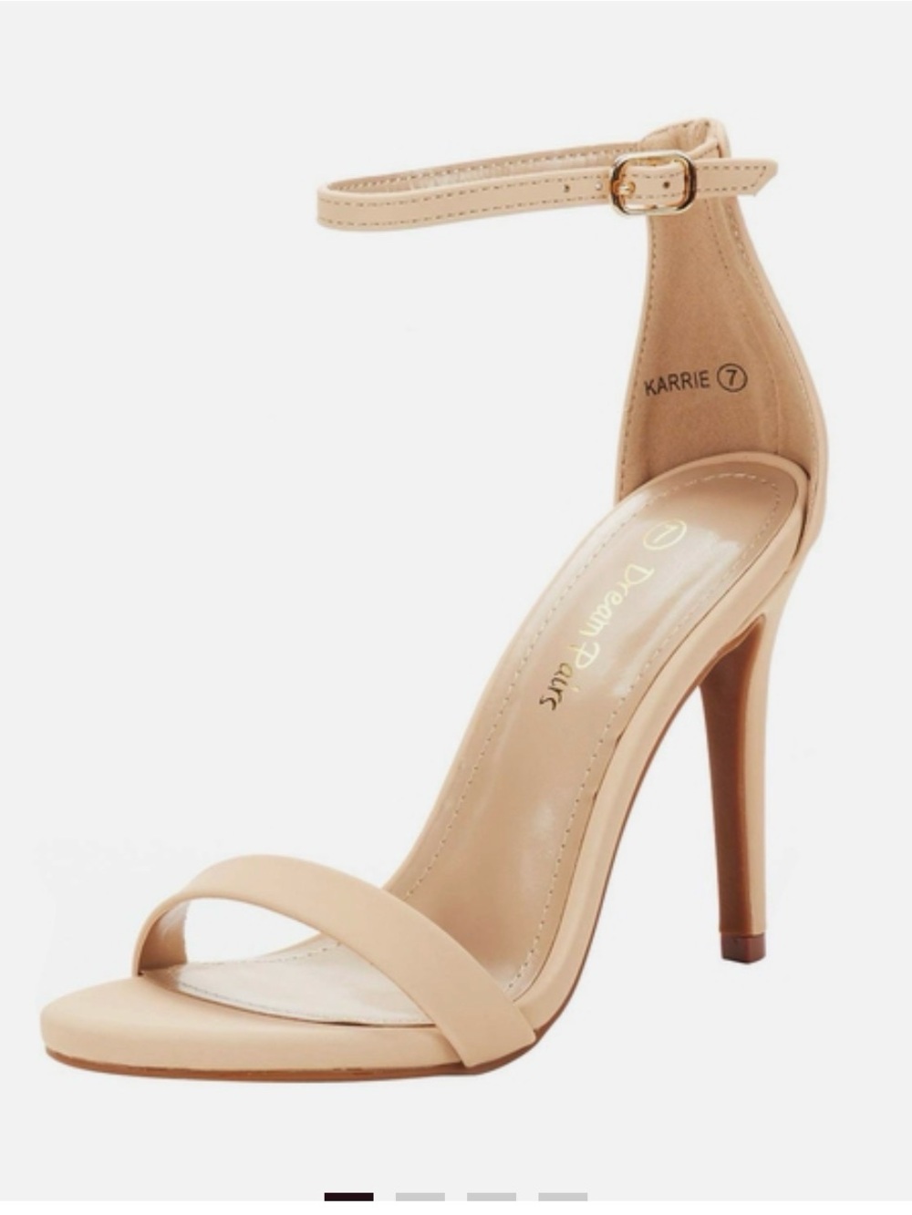 DREAM PAIRS Women’s Ankle Strap Stiletto High Heel Sandals Size 9.5
